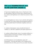 CFA Level I EXAMINATION SET 2026&NewLine;SOLVED QUESTIONS GRADED A&plus;