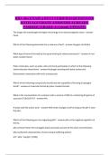 BIO 180 BYU-Idaho &ndash; Exam 5 Study Guide with Questions and Verified Answers