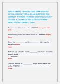 NUR155 EXAM 2 &vert;&vert; MOST RECENT EXAM 2026-2027 &NewLine;ACTUAL COMPLETE REAL EXAM QUESTIONS AND &NewLine;CORRECT ANSWERS &lpar;VERIFIED ANSWERS&rpar; ALREADY &NewLine;GRADED A&plus; &vert; GUARANTEED SUCCESS&excl;&excl; BRAND &NewLine;NEW&excl;&excl; JUST RELEASED&excl;&excl; &vert; Galen 