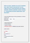 NURS 215 EXAM 1 &lpar;ARIZONA COLLEGE OF NURSING&rpar; &NewLine;2026 &vert;&vert; MOST RECENT EXAM 2026-2027 ACTUAL &NewLine;COMPLETE REAL EXAM QUESTIONS AND CORRECT &NewLine;ANSWERS &lpar;VERIFIED ANSWERS&rpar; ALREADY GRADED &NewLine;A&plus; &vert; GUARANTEED SUCCESS&excl;&excl; BRAND NEW&excl;&excl; JUST &NewLine;RELEASED&excl;&excl;