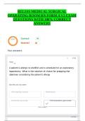RELIAS MEDICAL SURGICAL OPARATING ROOM RN FORM A V2 EXAM QUESTIONS WITH 100&percnt; CORRECT ANSWERS