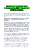 Relias medical surgical RN A Questions with 100&percnt; Correct and verified Answers&period;