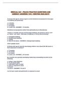MEDICAL SLP - PRAXIS PRACTICE QUESTIONS AND CORRECT ANSWERS 100&percnt; VERIFIED 2026-2027&excl;&excl;