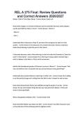 REL A 275 Final&colon; Review Questions and Correct Answers 2026&sol;2027