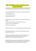 REL A 275 Wilcox Exam Questions and Correct Answers&NewLine;