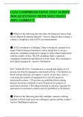 CGSS COMPREHENSIVE TEST SCRIPT&NewLine;2026 QUESTIONS WITH SOLUTIONS&NewLine;100&percnt; CORRECT&period;