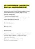 CGSS MULTIPLE EXAMS PACKAGE STUDY&NewLine;SHEET 2026 SOLUTIONS GRADED A&plus;&NewLine;