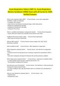 Acute Respiratory Failure &lpar;ARF&rpar; Vs&period; Acute Respiratory Distress Syndrome &lpar;ARDS&rpar; Exam with all Correct & 100&percnt; Verified Answers