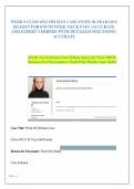 WEEK 9 CLASS 6512 I HUMAN CASE STUDY 30-YEAR-OLD REASON FOR ENCOUNTER&colon; NECK PAIN &vert; ACCURATE AND EXPERT VERIFIED WITH DETAILED SOLUTIONS &vert; ACCURATE