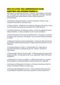 MCN 538 LATEST 2026 COMPREHENSIVE EXAM QUESTIONS AND ANSWERS GRADED