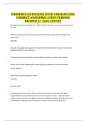 ProServe Certification Exam &ndash; Study Guide with Questions and Verified Answers