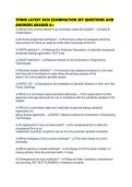 TFM08 LATEST 2026 EXAMINATION SET QUESTIONS AND ANSWERS GRADED
