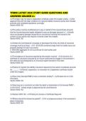 TFM08 LATEST 2026 STUDY GUIDE QUESTIONS AND ANSWERS GRADED 