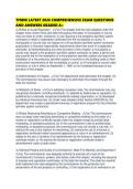 TFM08 LATEST 2026 COMPREHENSIVE EXAM QUESTIONS AND ANSWERS GRADED