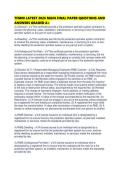 TFM08 LATEST 2026 MAIN FINAL PAPER QUESTIONS AND ANSWERS GRADED