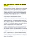 TFM08 LATEST 2026 EXAM QUESTIONS AND ANSWERS GRADED 