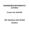 Comprehensive Engineering Mathematics and Ethics for NCEES FE Exam  Pack 100&plus; Questions with Verified Answers 2026