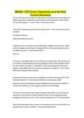 NR603- CEA Exam Questions and Verified Correct Answers