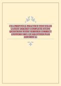 CEA PREP FULL PRACTICE TEST EXAM LATEST 2026&sol;2027 COMPLETE STUDY QUESTIONS WITH VERIFIED CORRECT ANSWERS 100&percnt; GUARANTEED PASS ASSURED A&plus;