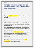TEXAS CSR WKT EXAM &vert; &lbrace;LATEST 2026&sol; 2027 &NewLine;UPDATE&rcub; COMPLETE ACTUAL AND AUTHENTIC &NewLine;EXAM &vert; BRAND NEW&excl; 