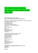 Test Bank for Modern Database Management 13th Edition by Hoffer &vert; Complete Chapters&NewLine;&NewLine;