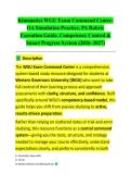 Kinematics WGU Exam Command Center 2026 STUDY GUIDE 2026&sol;2027 ACCURATE QUESTIONS WITH CORRECT DETAILED ANSWERS &vert;&vert; 100&percnt; GUARANTEED PASS NEWEST VERSION
