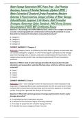 Water Damage Restoration &lpar;WRT&rpar; Exam Prep &ndash; Real Practice Questions&comma; Answers & Detailed Rationales &lpar;Updated 2026&rpar;  &vert; Water Extraction & Structural Drying Procedures&comma; Moisture Detection & Psychrometrics&comma; Category & Class of Water Damage&comma; Dehumidification Eq