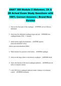 ANAT 380 Module 2 Abdomen&comma; 2A & &NewLine;2B Actual Exam Study Questions with &NewLine;100&percnt; Correct Answers &vert; Brand New &NewLine;Version 