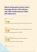 Illinois leasing agent practice exam &vert; Strategies Review of Key Quizzes with 100&percnt; Verified Answers 2026 &vert; 2027 &lpar;Rated A&plus;&rpar;&NewLine;&NewLine;   