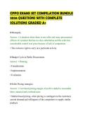 CPPO EXAMS SET COMPILATION BUNDLE&NewLine;2026 QUESTIONS WITH COMPLETE&NewLine;SOLUTIONS GRADED A&plus;&NewLine;