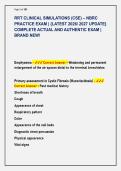 RRT CLINICAL SIMULATIONS &lpar;CSE&rpar; &ndash; NBRC &NewLine;PRACTICE EXAM &vert; &lbrace;LATEST 2026&sol; 2027 UPDATE&rcub; &NewLine;COMPLETE ACTUAL AND AUTHENTIC EXAM &vert; &NewLine;BRAND NEW&excl;