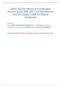 ABYC Marine Electrical Exam 2026-2027&NewLine;