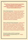 Florida Physical Therapist Assistant Laws & Rules &NewLine;Examination&vert;&vert;Newest Exam&excl;&excl;&vert;&vert; 2026&sol;2027 &ndash; &NewLine;Jurisprudence Competency Assessment for Physical &NewLine;Therapist Assistants&vert;&vert;Newest Exam&excl;&excl;&excl;