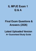 IL MPJE 2026 &ndash; Illinois Pharmacy Law Exam Prep & Study Guide
