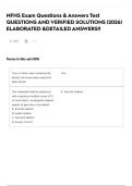 NFHS Exam Questions & Answers Test QUESTIONS AND VERIFIED SOLUTIONS &vert;2026&vert; ELABORATED &DETAILED ANSWERS&excl;&excl;