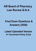 Arkansas Board of Pharmacy Law Review 2026 &ndash; Exam Prep & Study Guide