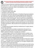 NUR 603 FINAL EXAM REVIEW 2025&ndash;2026 COMPREHENSIVE ADVANCED PRACTICE NURSING STUDY GUIDE WITH RATIONALES&comma; CASE STUDIES&comma; AND CLINICAL MANAGEMENT QUESTIONS AND ANSWERS A&plus; VERIFIED