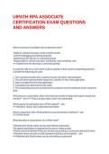 UIPATH RPA ASSOCIATE CERTIFICATION EXAM QUESTIONS AND ANSWERS