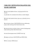 CHEM 1020 CERTIFICATION EVALUATION 2026 SOLVED QUESTIONS&period;pdf&NewLine;&NewLine;
