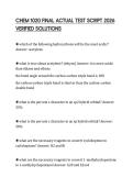 CHEM 1020 FINAL ACTUAL TEST SCRIPT 2026 VERIFIED SOLUTIONS&period;pdf&NewLine;&NewLine;