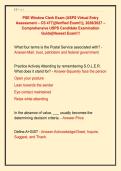 PSE Window Clerk Exam &lpar;USPS Virtual Entry &NewLine;Assessment &ndash; CS 477&rpar;&vert;&vert;Verified Exam&excl;&excl;&vert;&vert;&comma; 2026&sol;2027 &ndash; &NewLine;Comprehensive USPS Candidate Examination &NewLine;Guide&vert;&vert;Newest Exam&excl;&excl;&excl;