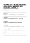 NSC FINAL EXAM REVIEW QUESTIONS AND ANSWERS WITH COMPLETE SOLUTIONS &lpar;GRADED A&plus;&rpar;