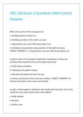 NSG 100 Exam 2 Questions With Correct Answers