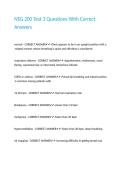 NSG 200 Test 3 Questions With Correct Answers