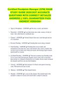 Certified Floodplain Manager &lpar;CFM&rpar; EXAM &NewLine;STUDY GUIDE 2026&sol;2027 ACCURATE &NewLine;QUESTIONS WITH CORRECT DETAILED &NewLine;ANSWERS &vert;&vert; 100&percnt; GUARANTEED PASS &NewLine;<NEWEST VERSION> &NewLine;