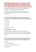 Washington Boater Education Card Exam Prep 2026&ndash;2027 &vert; Real Questions & Verified Answers with Detailed Rationales &vert; Instant PDF Download