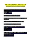 A&P 2 STRAIGHTERLINE FINAL EXAM STUDY GUIDE LATEST QUESTIONS AND ANSWERS 2025&sol;2026  