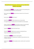 ABQUARP EXAM 2026&sol;2027 UPDATED ACTUAL EXAM WITH CORRECT SOLUTIONS 