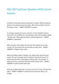 NSG 200 Final Exam Questions With Correct Answers&period;