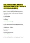 WGU PATHOLOGY PRE ASSESSMENT&NewLine;CERTIFICATION STUDY GUIDE ACCURATE&NewLine;ANSWERS 2026 GRADED A&plus;